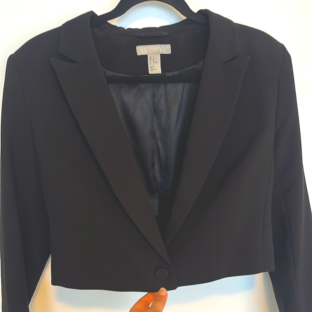 H&M crop blazer jacket